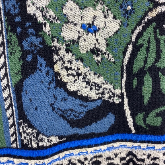 Anthropologie Moth Bordered Jacquard Sweater Skirt - Picture 4 of 8